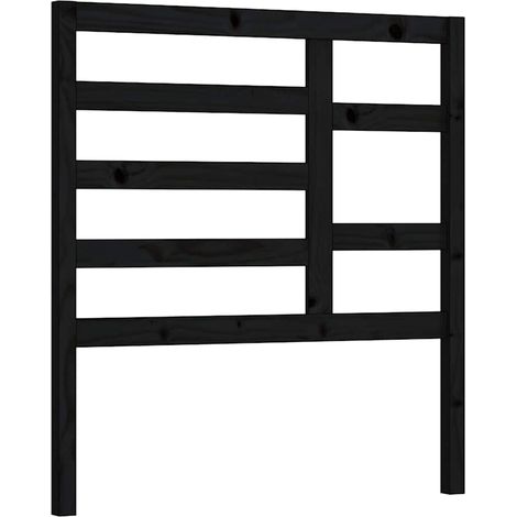Maison Exclusive - Cabecero de cama madera maciza de pino negro 9 (1/5)