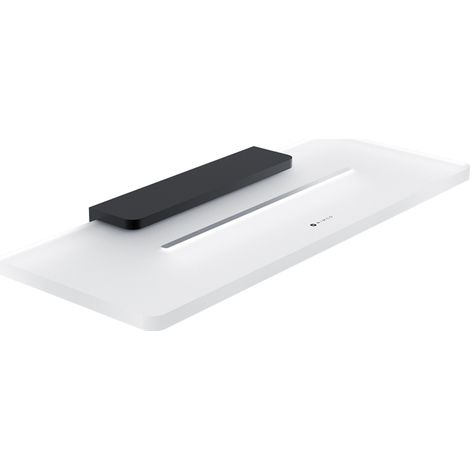 Nimco Maya étagère de salle de bain avec trous, noir mat, 30 cm MAC X430-90 (1/3)