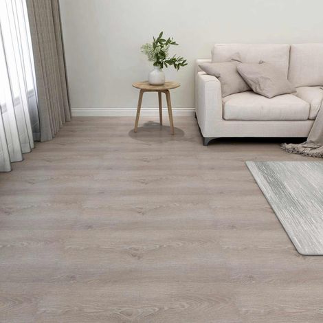 vidaXL Planches de sol 5,11 m² 55 pcs PVC bois