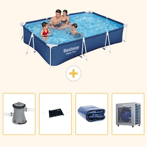 Bestway Bestway Steel Pro Rectangulaire - 300x201x66 cm - 5-pièces  S216 (1/5)