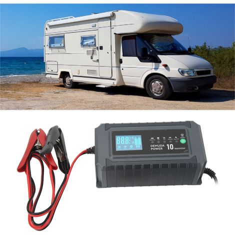 Nouveau chargeur de batterie 12V/24V, chargeur de réparation de batterie intelligent et entièrement automatique, norme européenne 220V (1/5)