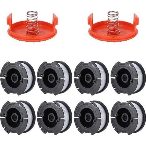 Coupe Bordures, A6481 A6485 1.65mm et 9.144m Longueur Bobine de Fil Debroussailleuse(8 Fil Coupe Bordure,2 Couvercle,2 Ressort) (1/5)