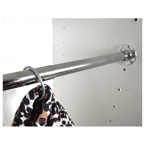 Cime barre de penderie extensible 60 a 100 cm 18 mm chromee 270059540 270059540 270059540 (1/3)