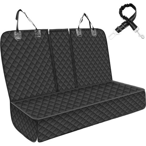 GARELF Dog car cover for car back seat (134x118cm), with 1 elastic dog car belt, scratch and water resistant, suitable for all trucks, cars and SUVs. (1/5)