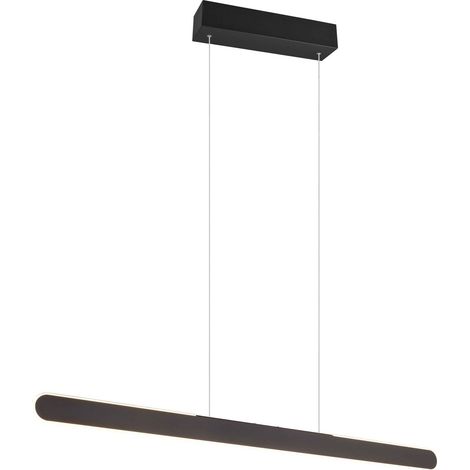 Lampada a sospensione LED, metallo, nero, L 100 cm, Helios (1/5)