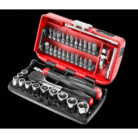 Facom R.360NANOPB R.360NANOPB Socket Set of 38 Metric 1/4in Drive FCMR360NANO