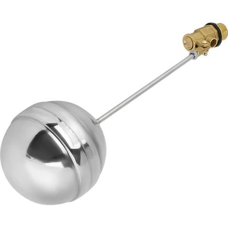 Capteur d'eau à flotteur en acier inoxydable DN15 G1/2, filetage mâle laiton. (1/5)