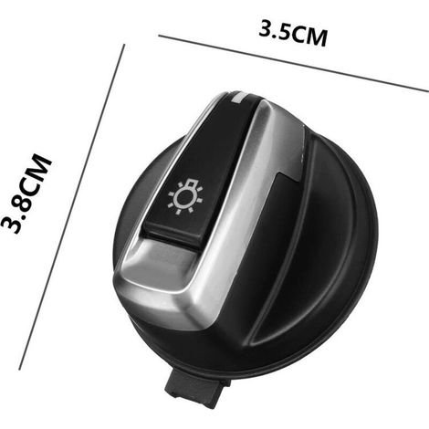 61319169405 Pièces automobiles Couvercle de bouton de commande de phare, compatible avec BMW E90, E91 et E81, couvercle décoratif de bouton de commande de phare. (1/4)