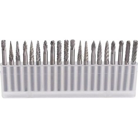 20Pcs fraise carbure de tungstene meche acier rotatif fichiers mèches en diamant/Outil rotatif avec 3 mm Tige/DIY menuiserie, sculpture, gravure, perçage sur bois (1/5)
