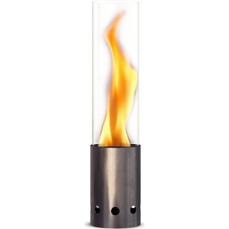 Gardenflare Tischfeuer Edelstahl silber