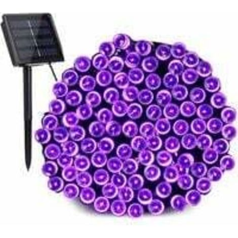 22M 200 LED Waterproof Solar Powered Purple Christmas String Lights - Outdoor Decorations for Garden, Patio, Yard, Christmas Trees (1/4)