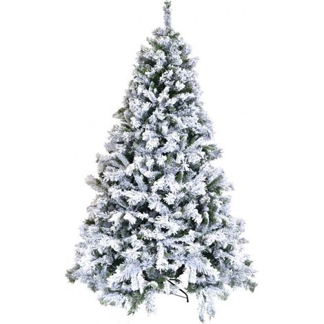 Albero di Natale ARTIFICIALE ROYAL INNEVATO super folto in PVC realistico alla vista e al tatto - H210 cm - 1298 rami (1/5)