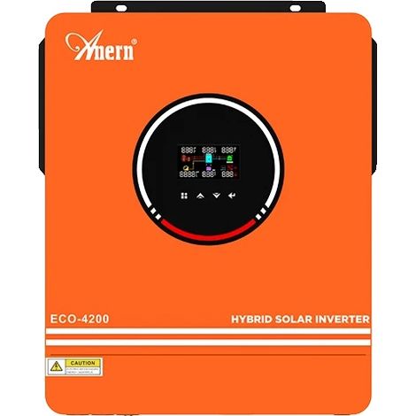 Onduleur Hybride, Sortie Onde Sinusoïdale Pure, Conception de Charge Intelligente, ECO 4200W 24V WIFI, 220-240V (1/2)