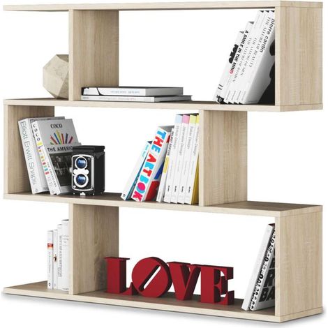 Estanteria Corea baja en roble canadian 97 cm(alto)110 cm(ancho)24 cm(fondo) . (1/5)