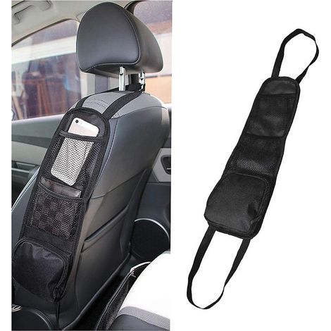 1 Organisateur Latral De Sige, Sac De Rangement De Voiture, Support De Tlphone De Sige De Voiture De Poche En Filet Pour Tous Les Siges D'auto De (1/5)