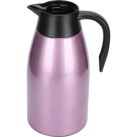 Bidon isotherme grande capacité 2L en acier inoxydable pour café ou thé - Violet (1/5)