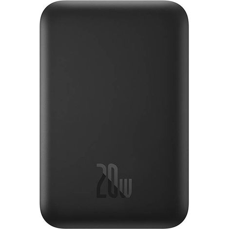 Power bank induttivo da 6000 mAh e 20 W con cavo USB-C, mini Air magnetico - Nero (1/5)