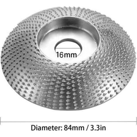 Meule D'Angle - Revêtement Carbure De Tungstène - Pour Bois Et Matériaux Métalliques - Trou 5/8 Pouces - Diamètre 84 mm - 1 Pièce (1/5)