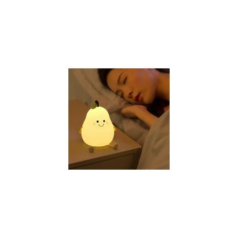 Kindernachtlicht, Kawaii-Babynachtlicht, Silikon-USB-LED-Nachttischlampe, 7 wechselnde Farben, Touch-Nachtlicht, Dekoration für Kinderzimmer (Mädchen und Frauen). - Crezuo