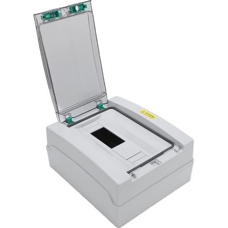 Boîte de jonction électrique 12 circuits IP66, résistant à la pluie, Distribution extérieure avec couvercle transparent pour l'industrie