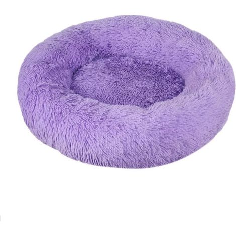 Lit pour Chat, Coussin Moelleux, Doux Lavable pour Chats Chiens (Violet, 70 cm), (1/5)