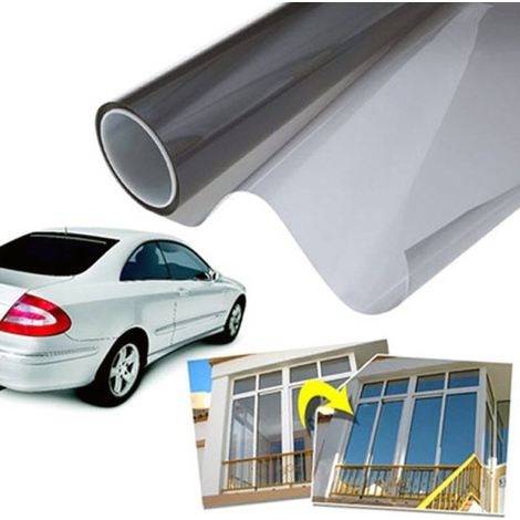 TRADE SHOP - Pellicola Solare Oscurante Nera Per Lunotto Auto 20 X 150 Cm Protezione -