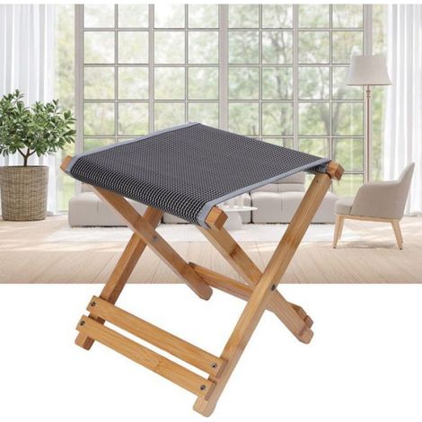Tabouret - Bambou - Pliable - Pour Enfant Et Adulte - Salon Chambre Salle De Bain - 1 Pièce (1/5)