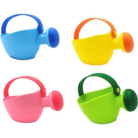 4pièces Petit Arrosoir avec Pommeau pour Enfant, Arrosoirs pour Enfant, Outils De Jardinage pour Enfant, Équipement De Jardin, Seau D'arrosage pour Filles (Couleur Aléatoire) (1/5)