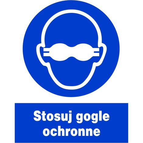 Segnale di obbligo ZNO-30 - Usare occhiali protettivi