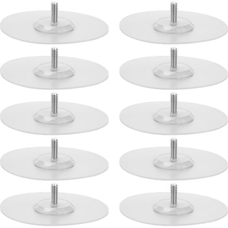 10 disques adhésifs puissants en silicone étanche pour crochets de vêtements, fixation solide sans perçage. (1/5)