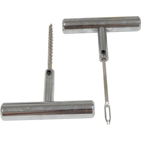 Lime + porte-mèche pour réparation de pneu tubeles