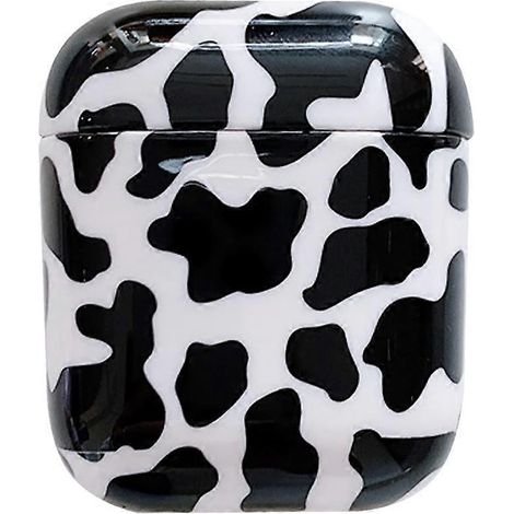 Étui pour écouteurs avec motif vache, en silicone, compatible avec les AirPods 1/2.-5X5CM (1/3)