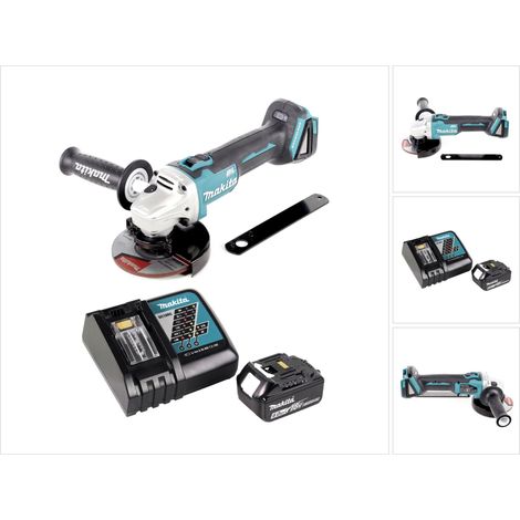 Smerigliatrice angolare a batteria Makita DGA 506 RG1 18 V 125 mm brushless + 1x batteria ricaricabile 6,0 Ah + caricabatterie (1/5)