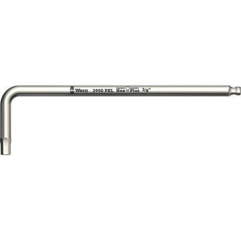 Wera 3950 PKL Winkelschlüssel, zöllig, Edelstahl, 5/32" x 137 mm