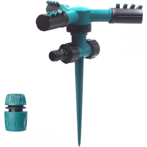 360° Arroseur de Jardin Plastique Arroseur de Pelouse Automatique à Arroseur d'eau Pulvérisateur Durable à 3 Bras pour Jardin Et l'Irrigation Pastorale (1/5)