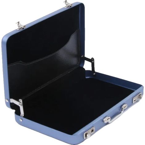 Aufbewahrungsbox, wasserdichtes Aluminium, kompakter Organizer, Blau (1/2)