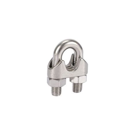 15 pièces serre-câbles en acier, serre-câbles en acier inoxydable 304 serre-câbles métalliques à boulon en U (1/5)