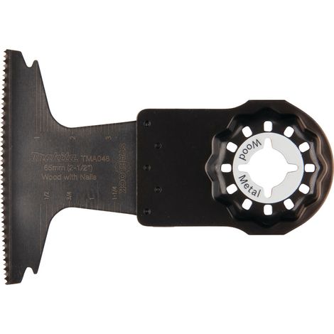 LAME PLONGE BIM STARLOCK 65x40MM BOIS/METAL X25 MAKITA E-25909