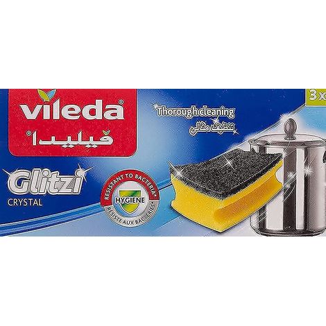 Spugnetta Glitzi Plus 3 Pezzi. 40 Confezioni Vileda (1/5)
