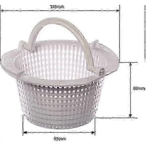 Panier de filtre pour skimmer de piscine, adapté aux piscines enterrées, peut remplacer les paniers de skimmer, les paniers de filtre de piscine, etc. (1/3)