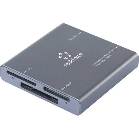 [NEUWERTIG] B-Ware Renkforce Rf Cr 700 3 In 1 Cf Speicherkartenleser Kartenlesegerät Usb C Grau (1/2)
