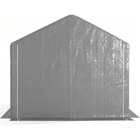 Abri stockage extérieur vélos structure acier galvanisé, imperméable anti-UV, abri extérieur durable, acier galvanisé, coloris gris (1/5)