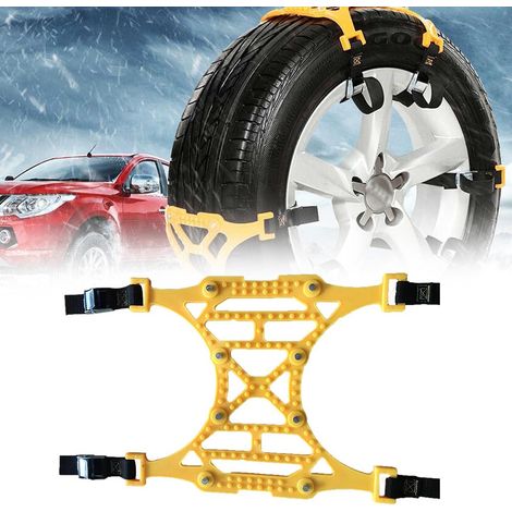 Chaînes à neige pour voitures et camions, sangles antidérapantes d'urgence pour pneus, chaînes de roue portables d'hiver (1/3)