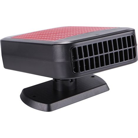 Calefactor portátil para coche de 200 W (12 V), con función de calefacción y refrigeración, base giratoria de 360°, conexión para encendedor de cigarrillos, color rojo. (1/5)
