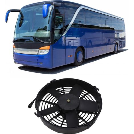 24-V-Kondensatorlüfter für Kfz-Klimaanlagen, geeignet für Busse, Reisebusse und große Busse, 261, mit fünf geraden Flügeln (Art.-Nr.: LR-EF261), Übergewicht (1/5)