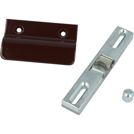 Terrassentür-Set Universalschnäpper Hülse Balkontürgriff Aluminiumgriff Ziehgriff Schokoladenbraun - RAL8017 (1/2)