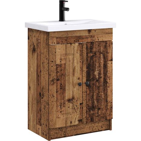 Set di mobili per il bagno Legno antico 56 x 37,5 x 81 cm vidaXL (1/5)