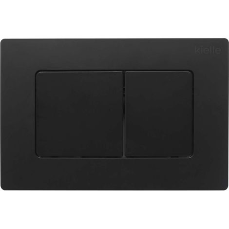 kielle Gemini New III - Pulsador de descarga, negro mate 70229040 (1/2)