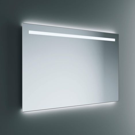 Lineabeta - Europa LED-Spiegel 100x80cm mit weißem Rahmen und Antibeschlag