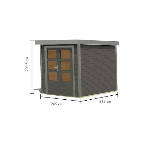 GH Jupiter B tgrau 213x217x211 Metal staubgrau